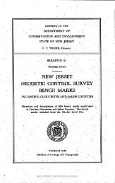 Bulletin 51, New Jersey Geodetic Control Survey Bench Marks in ...