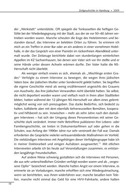 Jahresbericht 2005 - Forschungsstelle für Zeitgeschichte in Hamburg