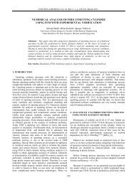 numerical analysis of free upsetting cylinder using fem with ... - Infoteh