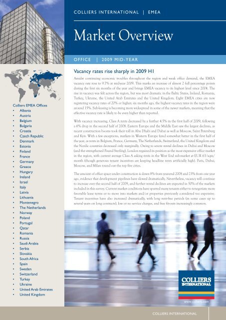 Market Overview - Colliers International Zurich