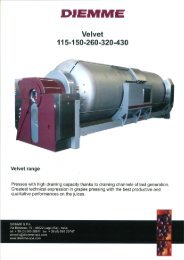 Diemme Velvet Tank Press 115 - 150 - ColloPack