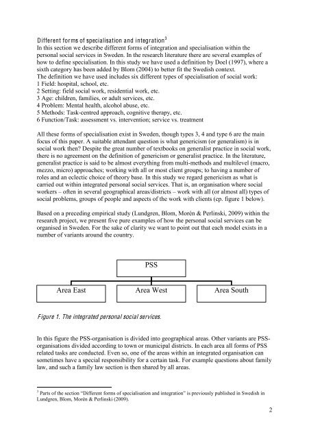 Organisational Structure as Barrier or Support in the Personal Social ...