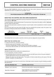 RMG 508 SE/GB Data Sheet (pdf) - Riello Burners