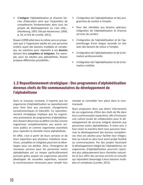 Référentiel pour le développement de compétences ...