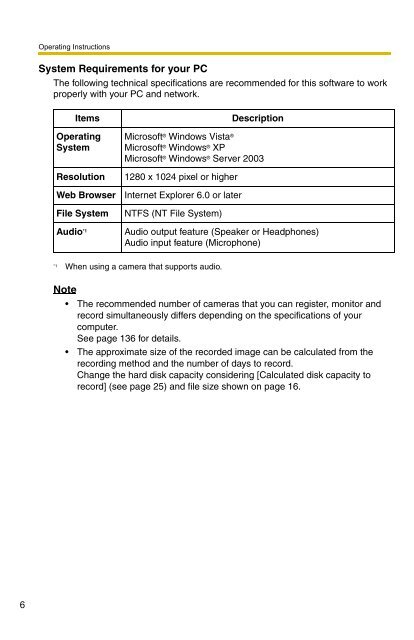 Operating Instructions - Panasonic