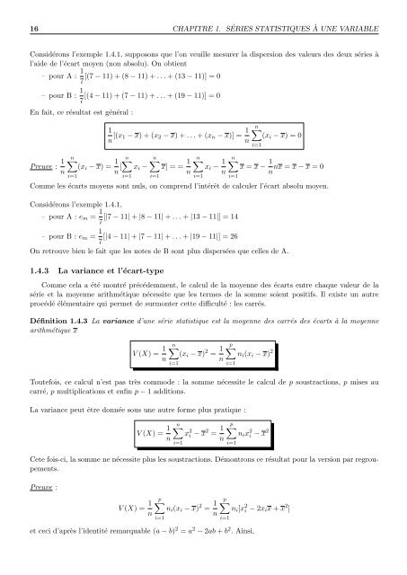 ISCID-CO - PRÃPA 1`ere annÃ©e STATISTIQUES ET ... - LMPA