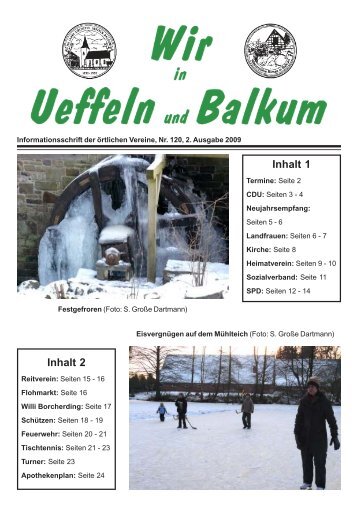 Termin - Herzlich willkommen in Ueffeln-Balkum!