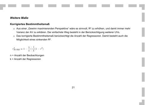 Teil: lineare Regression