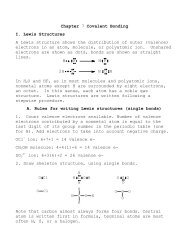 Chapter 7 Covalent Bonding