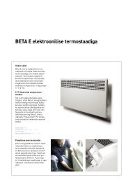 Ensto Beta E (elektroonilise termostaadiga) - Elektroskandia
