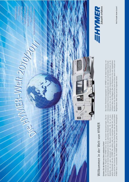 mit Ihren HymerCard-Reisen 2011! - HYMER.com