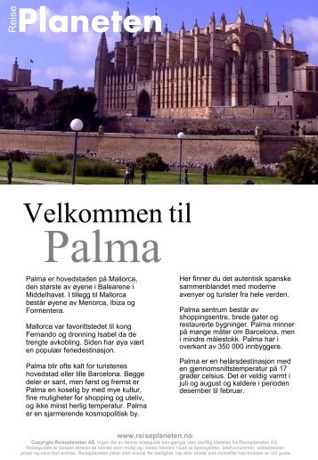 Reiseplanetens guide til Palma