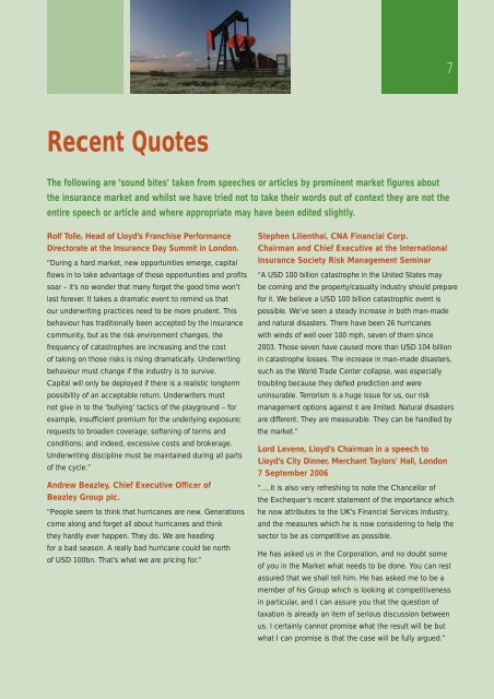 Energy Insurance Newsletter - October 2006 - JLT