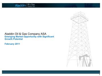Aladdin Oil & Gas Company ASA