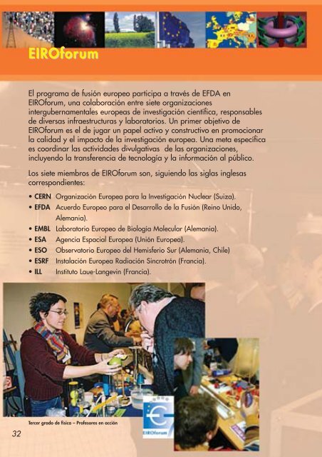 LA INVESTIGACIÃN EN FUSIÃN - EFDA