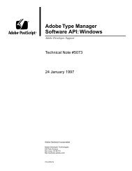 Adobe Type Manager Software API: Windows 95 - Adobe Partners