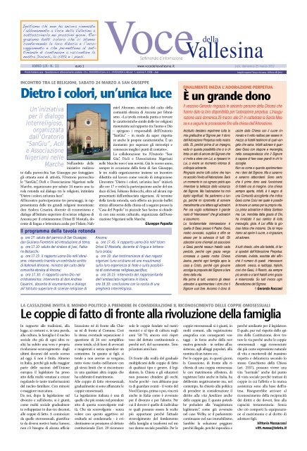 Scarica l'intero giornale in formato .pdf - Voce della Vallesina