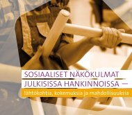 Julkaisu: Sosiaaliset nÃ¤kÃ¶kulmat julkisissa hankinnoissa - Espinno