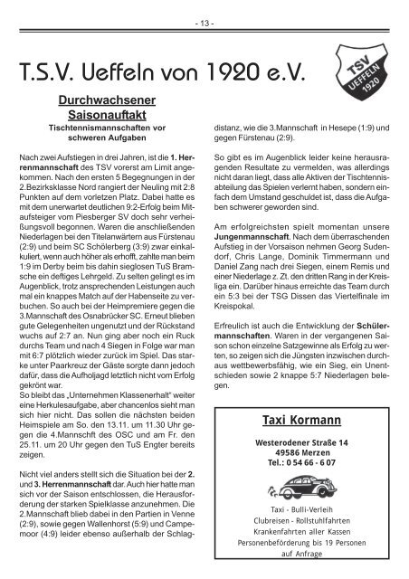 Titelseite 1.pmd - Herzlich willkommen in Ueffeln-Balkum!