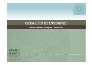 CrÃ©ation et Internet : le contexte - Sacd