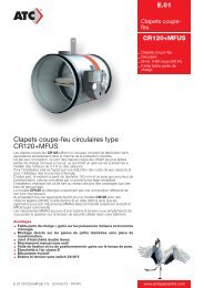 Clapets coupe-feu circulaires type CR120+MFUS - Air Trade Centre