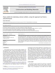 Paste models for hydrating calcium sulfates, using ... - Jos Brouwers