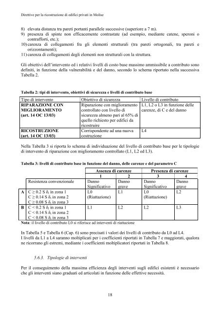 EDIFICI PRIVATI - Regione Molise