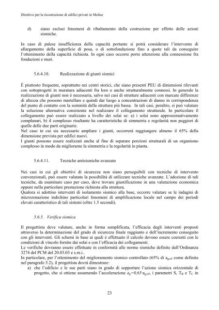 EDIFICI PRIVATI - Regione Molise