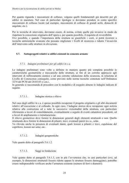 EDIFICI PRIVATI - Regione Molise