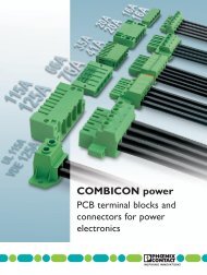 PCB terminal blocks and connectors for power ... - Phoenix Contact