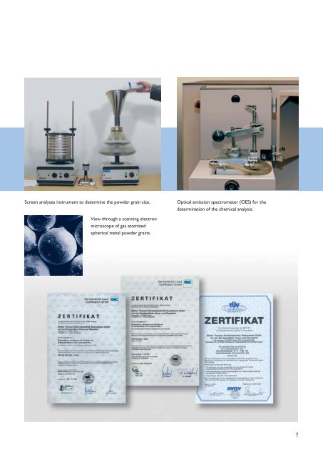 Composition of BÃHLER metal powders - Tenica