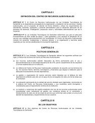 Reglamento Centro de recursos audiovisuales - Unidades ...
