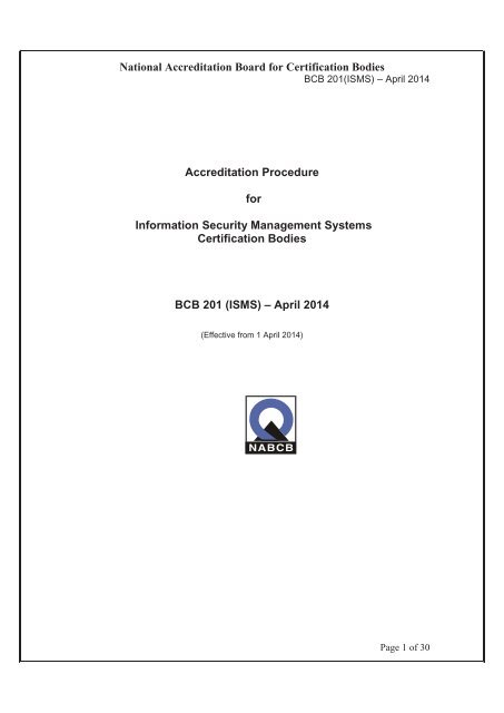 Accreditation Procedure - Quality Council of India