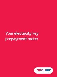 Your electricity key prepayment meter - Npower