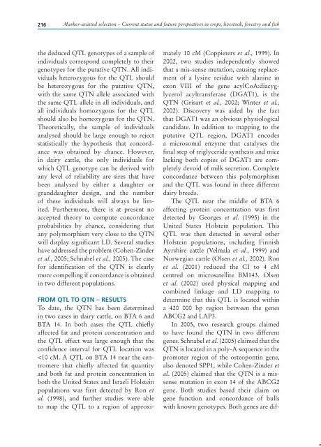 marker-assisted selection in wheat