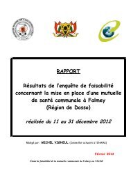 RAPPORT RÃ©sultats de l'enquÃªte de faisabilitÃ© ... - COOPAMI