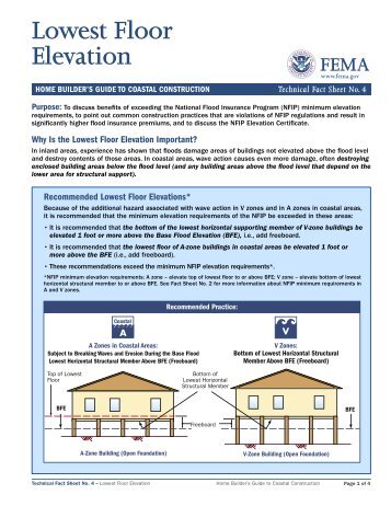 Lowest Floor Elevation