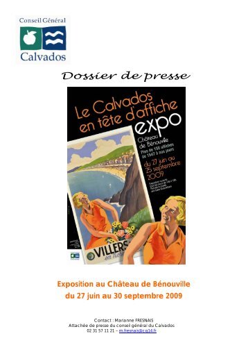 Dossier de presse Exposition " Le Calvados en tête d'affiche"