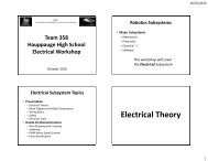 Electrical Workshop Handout