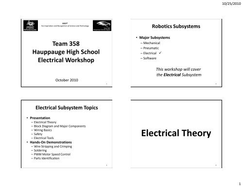 Electrical Workshop Handout