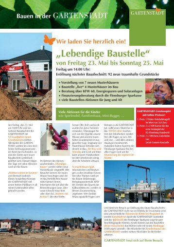 „Lebendige Baustelle“ - GARTENSTADT Flensburg Weiche
