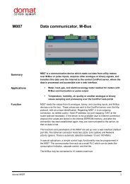 M007 Data communicator, M-Bus - Domat International