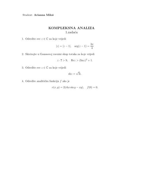 KOMPLEKSNA ANALIZA 1.zadaca