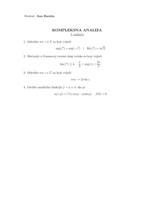 KOMPLEKSNA ANALIZA 1.zadaca