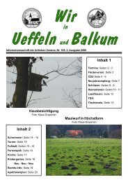 Termine - Herzlich willkommen in Ueffeln-Balkum!