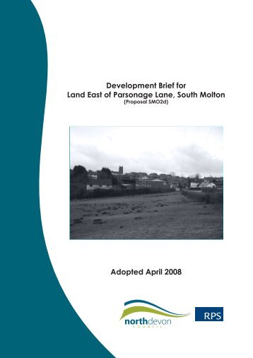 Land East of Parsonage Lane, South Molton - North Devon District ...