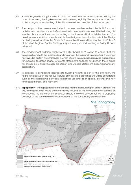 Land East of Parsonage Lane, South Molton - North Devon District ...