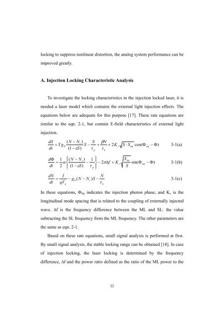 Nonlinear Distortion Analysis of Directly Modulated ... - 연세대학교