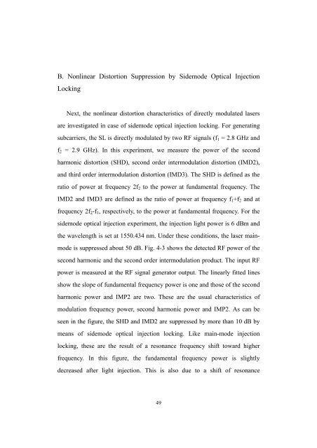 Nonlinear Distortion Analysis of Directly Modulated ... - 연세대학교