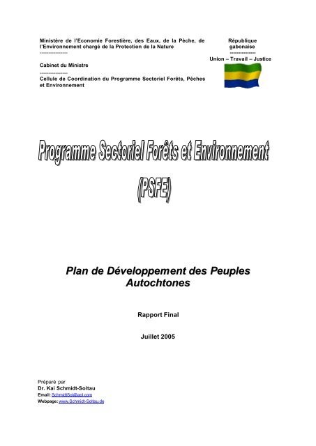 PSFE - Plan de DÃ©veloppement des Peuples Autochtones - PFBC